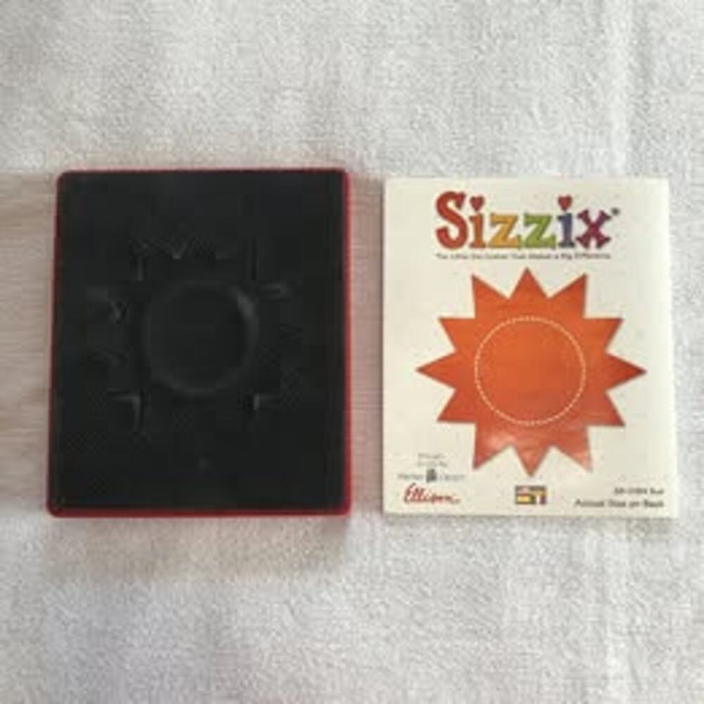 Sizzix Original Red Die - Sun 38-0184 Cardmaking Crafts Outdoors Beach